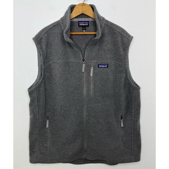 PATAGONIA Gray Synchilla Men's Fleece Vest - Picture 1 of 4